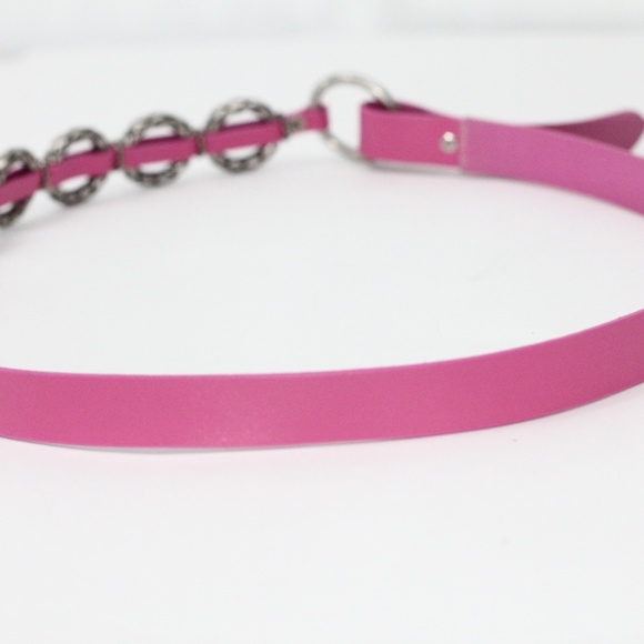 Antoniazzi Firenze Women Leather Large Belt New Italian Pink made in Italy main image 4